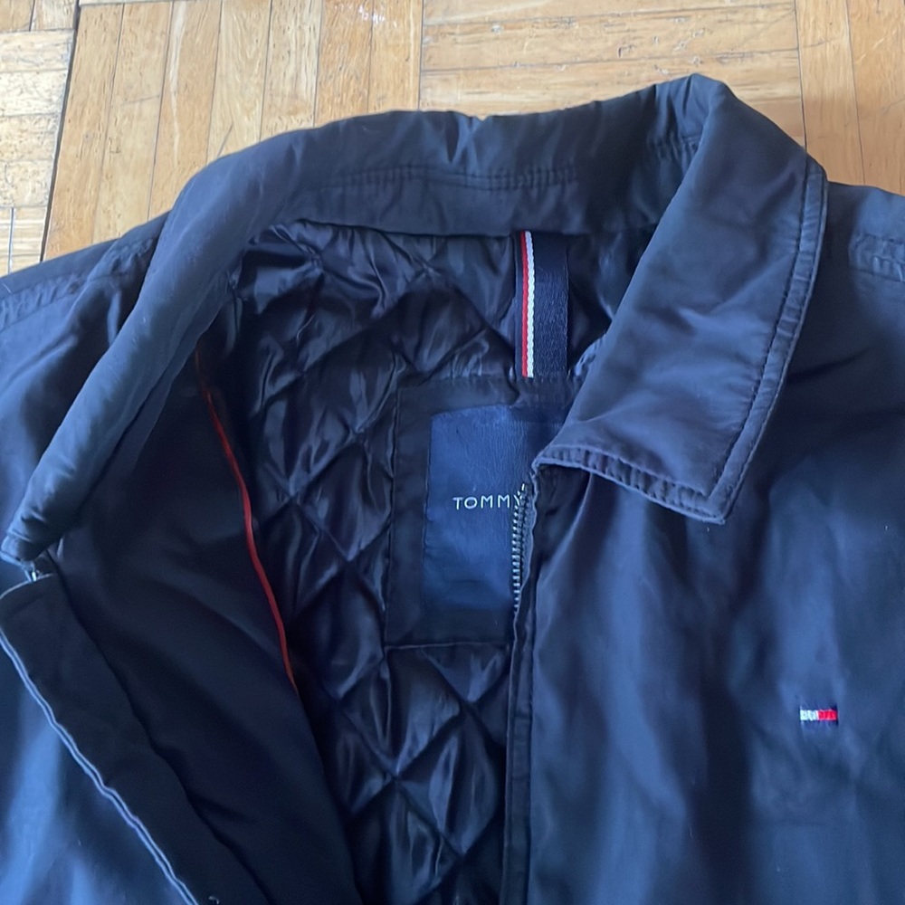 Black Tommy Hilfiger Soft Shell Front Zip Jacket - XL